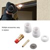 6PCS Torch Adapter Kit Ceramic Red Copper Welding Torch Mount