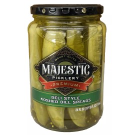 Mount Olive Majestic Deli Style Kosher Dill Pickles 24 oz Mt