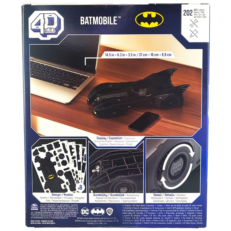 DC 6070178 4D Build Adult Puzzle Retro Batmobile