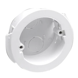 Merriway BH04527 32mm (1.1/4 inch) Depth Circular Round Moulded Pattress Hollow Wall Dry Lining Plasterboard Back Box