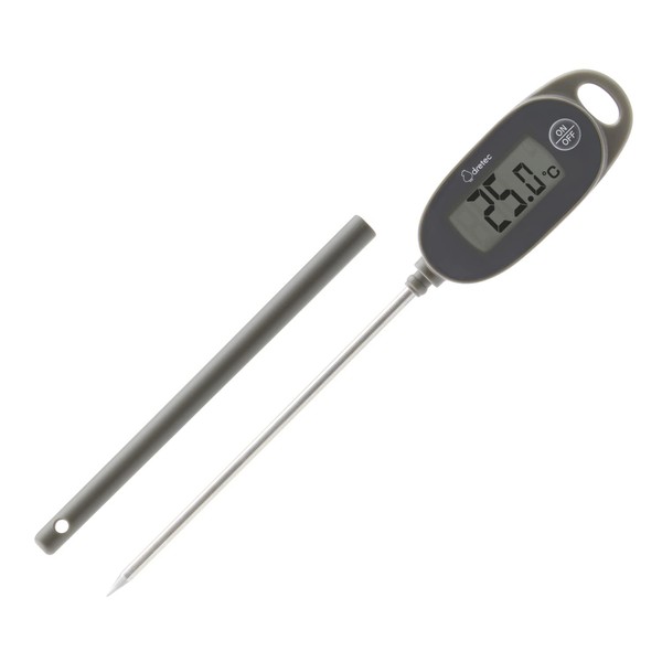 dretec Cooking Thermometer Thermometer Waterproof Digital Stainless Steel Oil Fried Meat Coffee Dark Gray