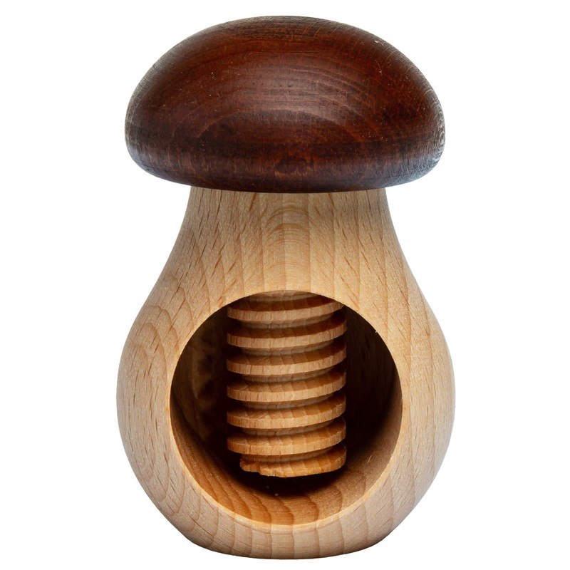 SIKORA NK-P Nutcracker Made of Beech Wood as Mushroom Figure