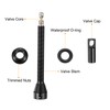 sourcing map 2pcs Tubeless Valve Stems 40mm Aluminum Alloy Tubeless