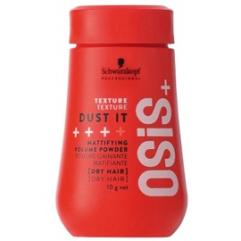 Schwarzkopf Professional OSIS - Dust It Polvo Matificante 10 g, Fijación Fuerte, para Cabello Seco, Agarre Instantáneo, Volumen Increíble, Elevación de Raíces, Acabado Mate, Sujeción Intensa, Efecto Natural, Fácil de Aplicar
