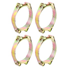 sourcing map 4 Pack T-Bolt Hose Clamp, 0.8" Heavy Duty Adjustable Tube Clamps Radiator Hose Clamp Working Range 75-85mm for 2.95"-3.35" Hose ID Intake Soft Hose Intercooler Clamp