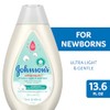 Johnson's CottonTouch Newborn Baby Wash & Shampoo, Made with Real