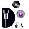 NEWOTE 12PCS Purple LED Outdoor Lights Plastics Garden Solar Powered