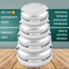 CRAFTONE Stainless Steel Storage Dabba Containers Set of 4 Pcs,