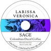 Sage Colombian Decaf Coffee (Single Serve K-Cup Pods) (Gourmet, Naturally
