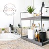 Hidden Haven - 2 Tier Bathroom Countertop Organizer Lightly Lacquered