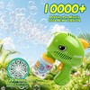 2 Pack Dinosaur Bubble Guns, Automatic Bubble Blower & 4