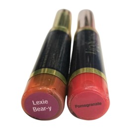 Lipsense Lipstick Liquid Lip Stain Gloss POMEGRANATE & BEAR-Y Makeup LOT of 2