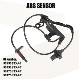uxcell 4pcs Front Rear Left Right ABS Sensor Wheel Speed Sensor No.57455STXA01/57450STXA01/57470STXA01/57475STXA01 for Honda Pilot 2009-2015 3.5L V6