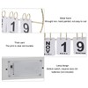 Metal Desk Calendar Modern Creative Tabletop Flip Calendar with LED