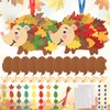 HATOOZE Herbst Basteln für Kinder, 12 Stück Igel Bastelset Kinder