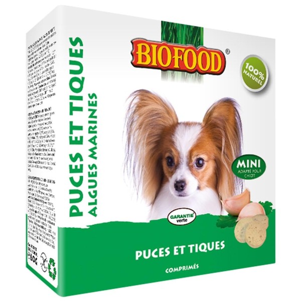 Biofood Garlic Tablets - Seaweed - 100 Tablets - Mini