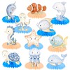 12Pcs Ocean Sea Animal Honeycomb Centerpieces Ocean Animals Baby Shower
