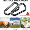 Oupeng sky Carabiner Clip, 855lbs,3" Iron Heavy Duty Caribeaners for