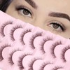 Parriparri Eyelashes, Cat Eye, Fluffy Artificial Eyelashes, Cateye Clear Band,