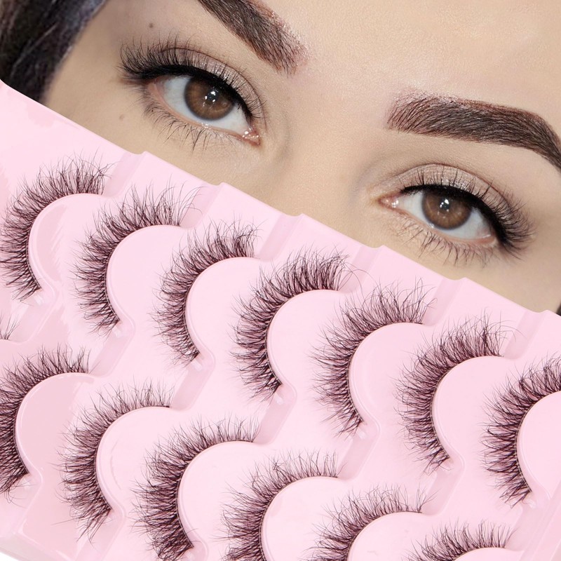 Parriparri Eyelashes, Cat Eye, Fluffy Artificial Eyelashes, Cateye Clear Band,