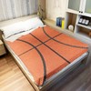HommomH Sports Fleece Blanket 40" x 50" Basketball Texture Lightweight