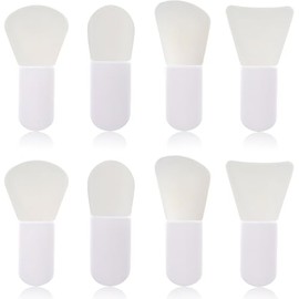 Mini Face Mask Applicator Brushes Set (8PCS) – Portable Silicone Tools for Mud, Clay, Eye Masks, Creams, Lotions & Serums, Soft Reusable Brushes