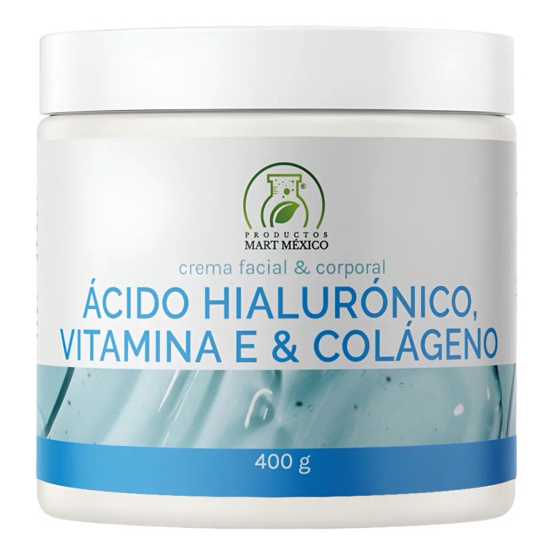 Crema Vitamina Colágeno Acido Hialurónico 400 Grs