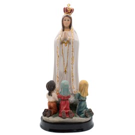 8" Our Lady of Fatima | Our Lady of The Holy Rosary | Beautiful Christian Home Décor | Great Catholic Gift for First Holy Communion, Confirmation, Weddings, and Housewarming