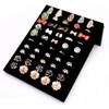 Homeanda Velvet L-Shaped 50 Slots Ring Earring Jewelry Display Tray