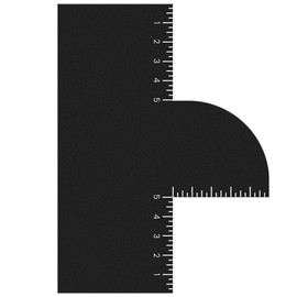 2Pcs Barber Enhancement Card Beard Shaper, T-Shape Hairline and Beard Shaping Tool, Barber Kit with Measurement Scale, Waterproof Reusable Edge Up Card for Barber Accessories