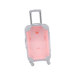 STOBOK Miniature Suitcase Toy Boys and Girls Luggage Simulation Suitcase Abs Plastic Safe for Pretend Play Random