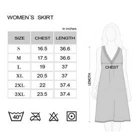 CONOMAX Skirt sleeveless lace Nightdress Women's Nightgowns Lace Sleeveless Night gown Soft Ladies Nightdress（L）