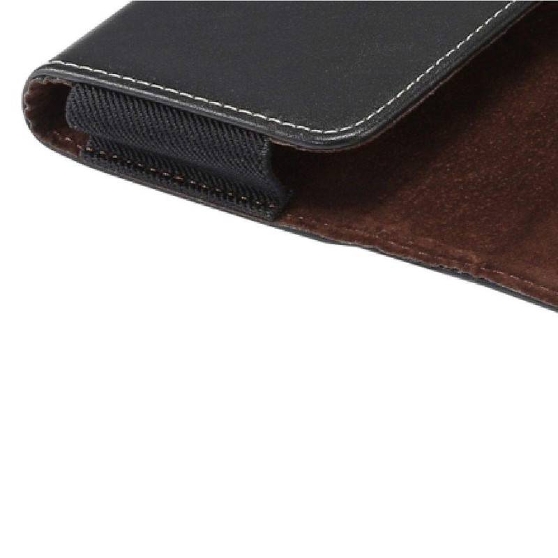 DFV mobile - Horizontal Leather Holster with Belt Loop for