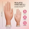 Uniqstore Adjustable Nail Art Fake Hand for Training and Display