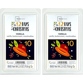 Mainstays 12 Days of Christmas Scented Wax Cubes 2.5oz 2-Pack (Day 10 Vanilla)