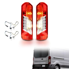 Tail Light Assembly Compatible with 2015-2025 Ford Transit 250 350 150 350HD-Bulbs and Wires Included Taillight Replace CK4Z13405G/F02800242C/CK4Z13404K/F02801242C (Not for DRW)