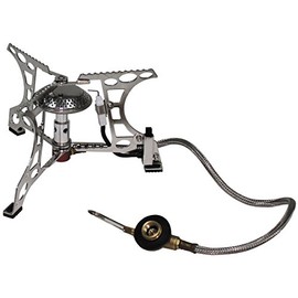 MFH Folding High Performance Gas Stove 3000 W with Hose and Piezo Ignition Outdoor Camping Stove