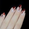 Whats Up Nails - Dripping Flames Chrome Nail Art Design