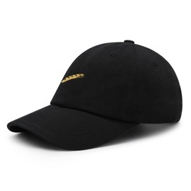 JPAK Baguette Bliss Premium Dad Hat Embroidered Cotton Baseball Cap Baguette Bliss Black