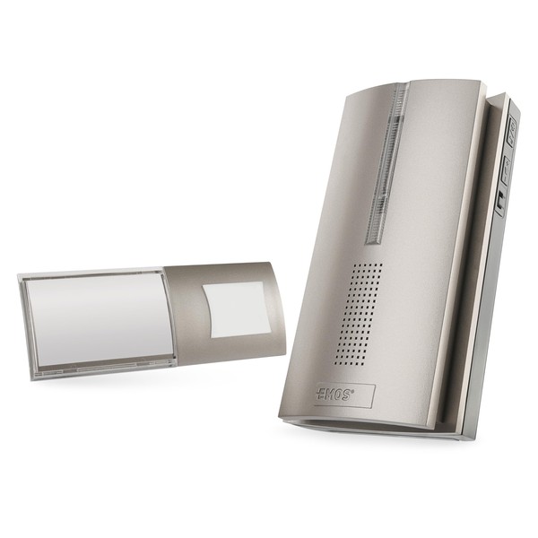 EMOS Kabellose Türklingel/Funkklingel Set mit Repeater Funktion - unbegrenzte Reichweite