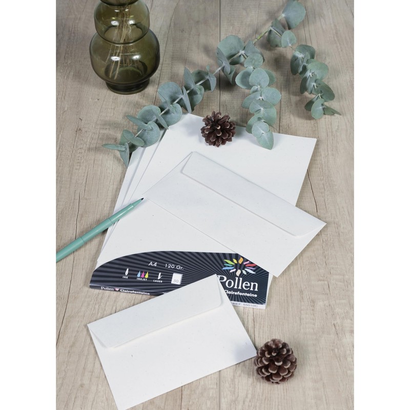 Clairefontaine - Ref 55012C - Pollen Recycled Envelopes (Pack of