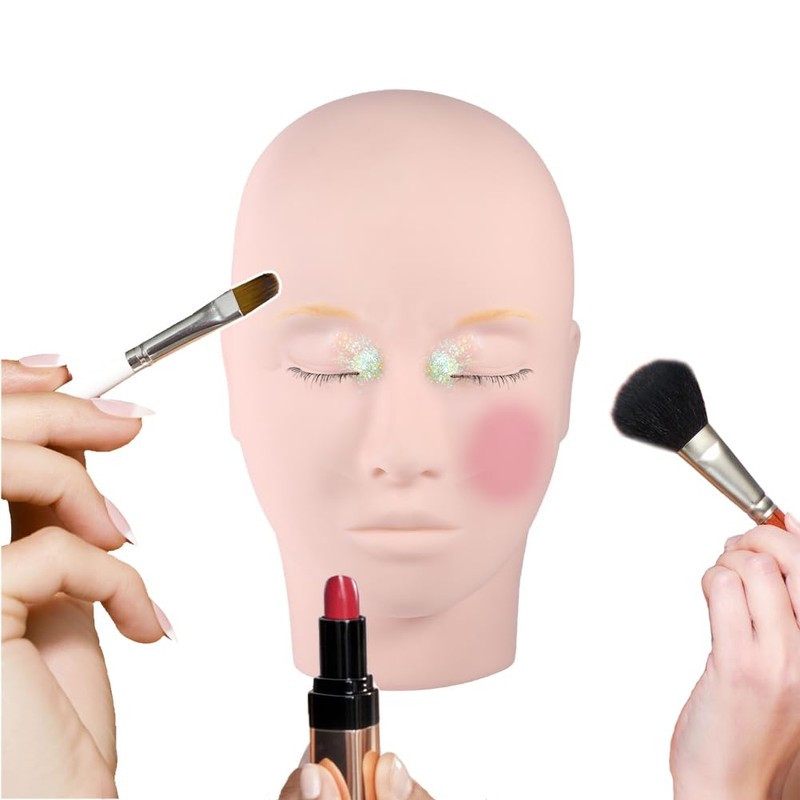 Makeup Head for Girls, Wig Head Mannequin Head Practice Mannequin