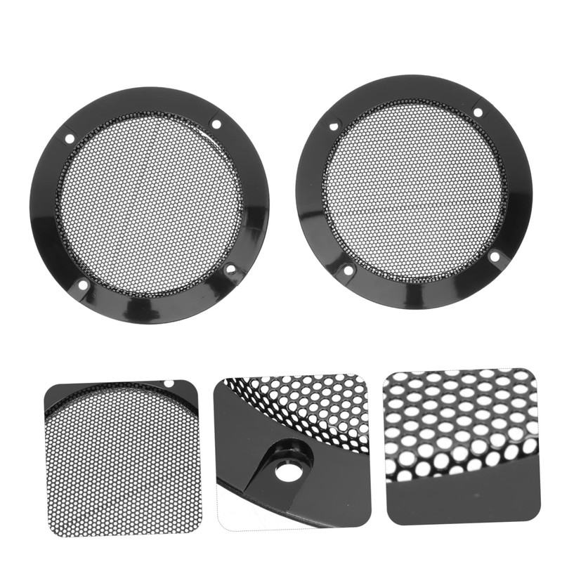 jojofuny 2sets Speaker Grill Covers Mesh Decorative for Car Audio