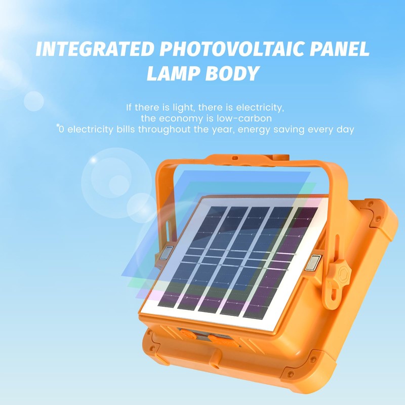 100w Solar Panel LED Flood Light Portable Outdoor LED Reflector