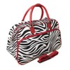 World Traveler 21-Inch Carry-On Shoulder Tote Duffel Bag, Red Trim