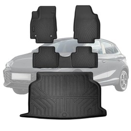 Alfombrillas de Piso TPE Personalizadas para MG3 2024 2025 2026, Todo Clima, Incluye Revestimiento de Maletero, Accesorios compatibles con MG, Color Negro