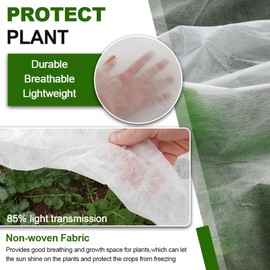 Sprthrd Plant Covers Freeze Protection 6.5 x 16.4 FT 1.2oz/yd² Frost Cloth Blankets for Outdoor Plants in Winter, Floating Row Cover for Vegetable Garden