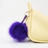 S.ROMZA Pom Pom Keychain Artificial Faux Fur Ball Keychains Fluffy