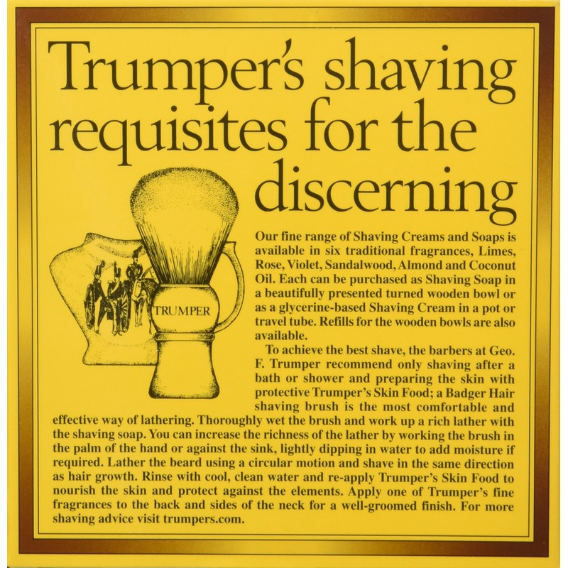 Geo F Trumper Wooden Shave Bowl - Sandalwood (Normal Skin)