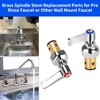 KWODE Hot & Cold Side Handle Stem Spindle Assembly Fits
